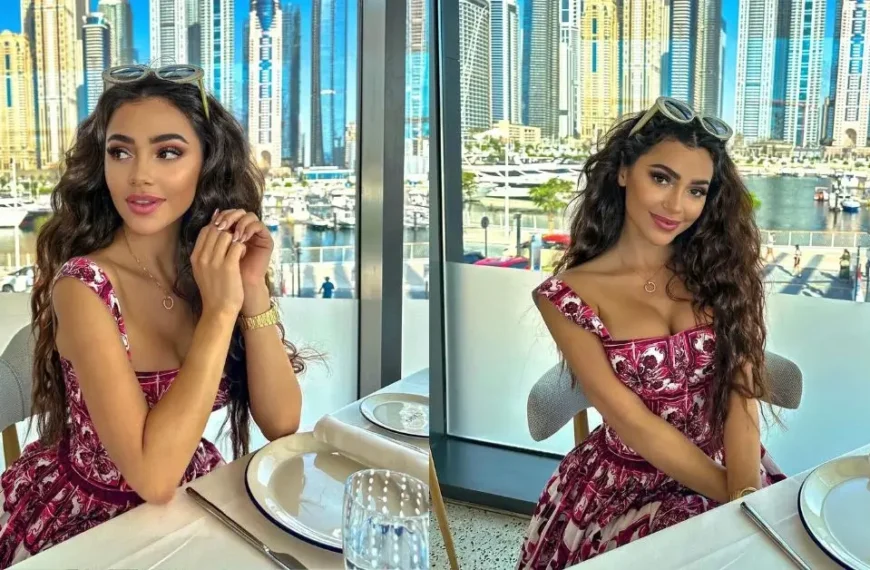 Soft Summer Makeup Look Beautiful and elegant girl at luxury high dining restaurant La petite Maison in Cannes, Côte d’Azur, France