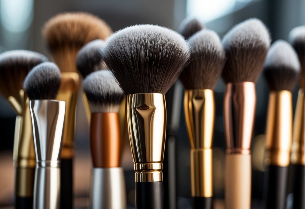 What Are Makeup Brushes Made Of: Makeup brushes made of synthetic or natural bristles, metal ferrules, and wooden or plastic handles