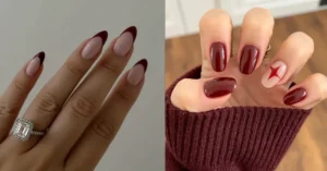 burgundy nail designs