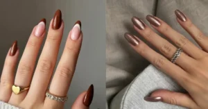 mocha nails design