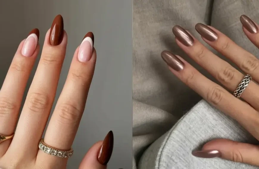mocha nails design
