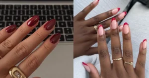 acrylic nail designs almond